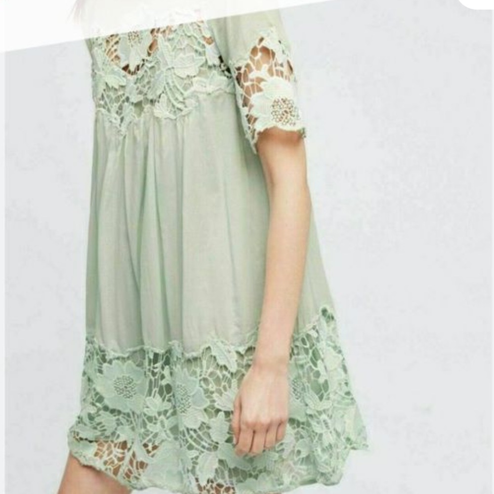 Anthropologie Holding Horses Magnolia mint dress